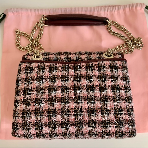 Kate Spade Natalia Tweed Pink Small Crossbody - Picture 7 of 10